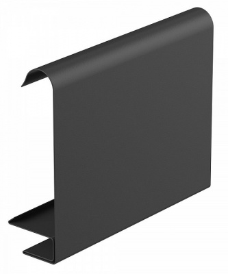 Детальное фото маскирующая планка для софита 2 п.м. stal2, 125/80 мм, цвет графит, galeco